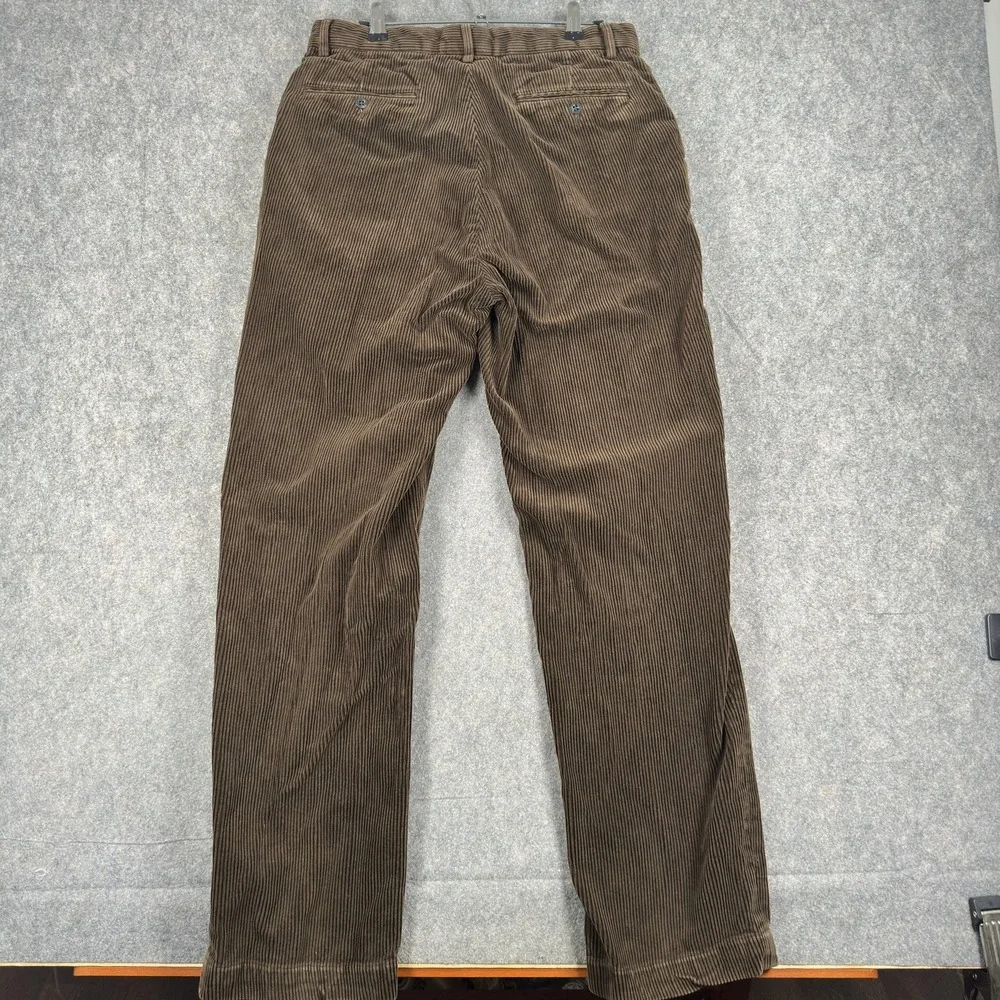 Polo Ralph Lauren Pants Mens 30x30 (Tag 32x32) Brown Corduroy Chino Regular Fit